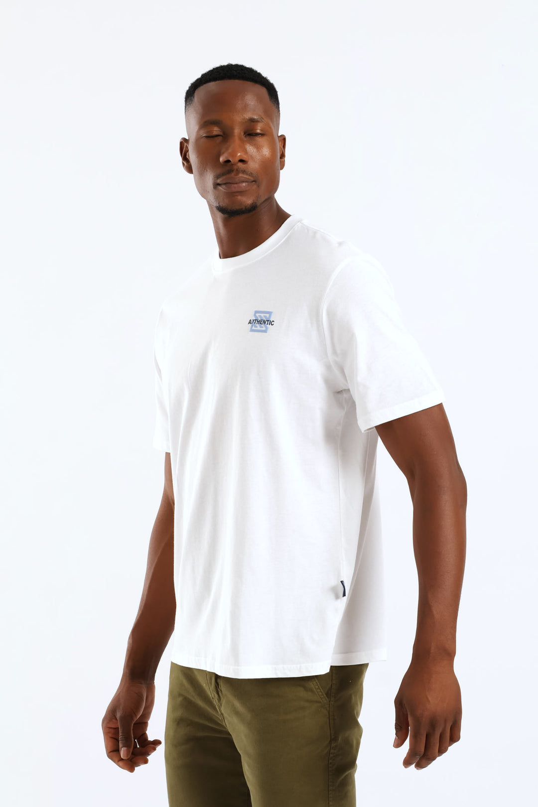 Authentic Icon Front & Back Tee - White