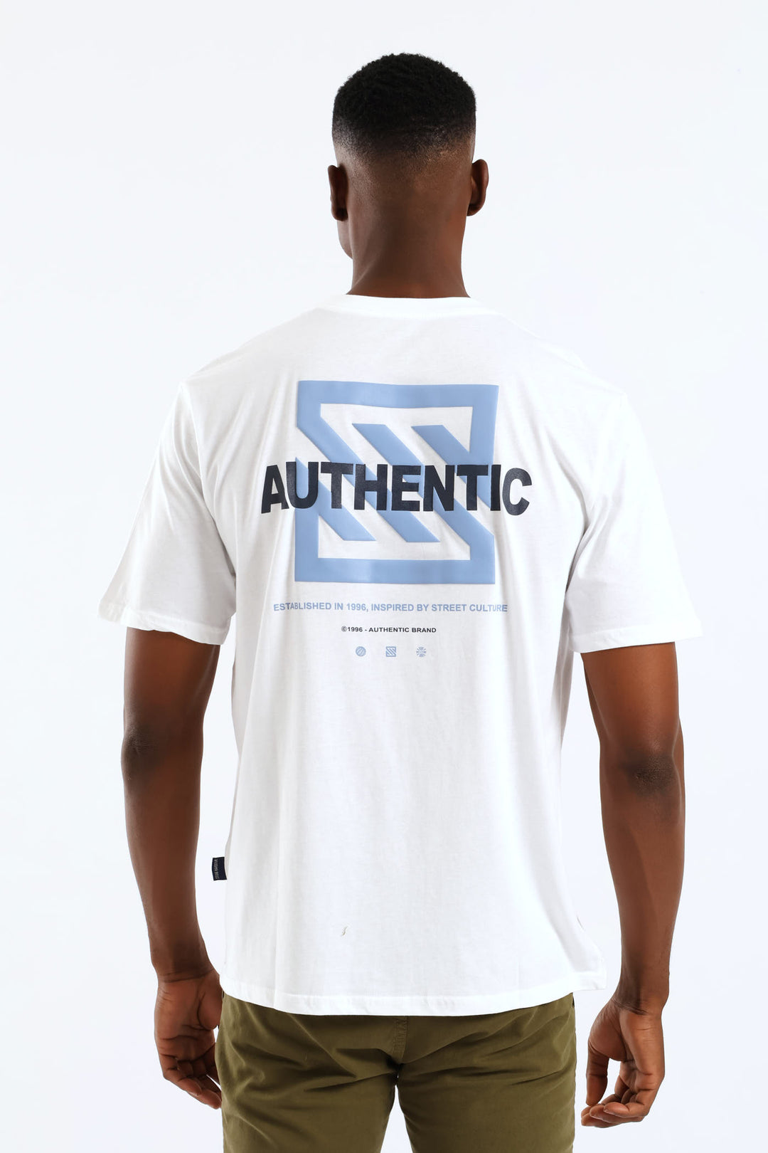 Authentic Icon Front & Back Tee - White