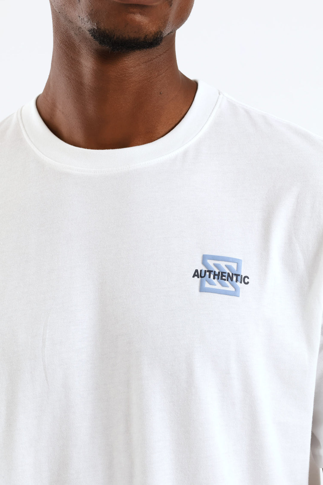 Authentic Icon Front & Back Tee - White