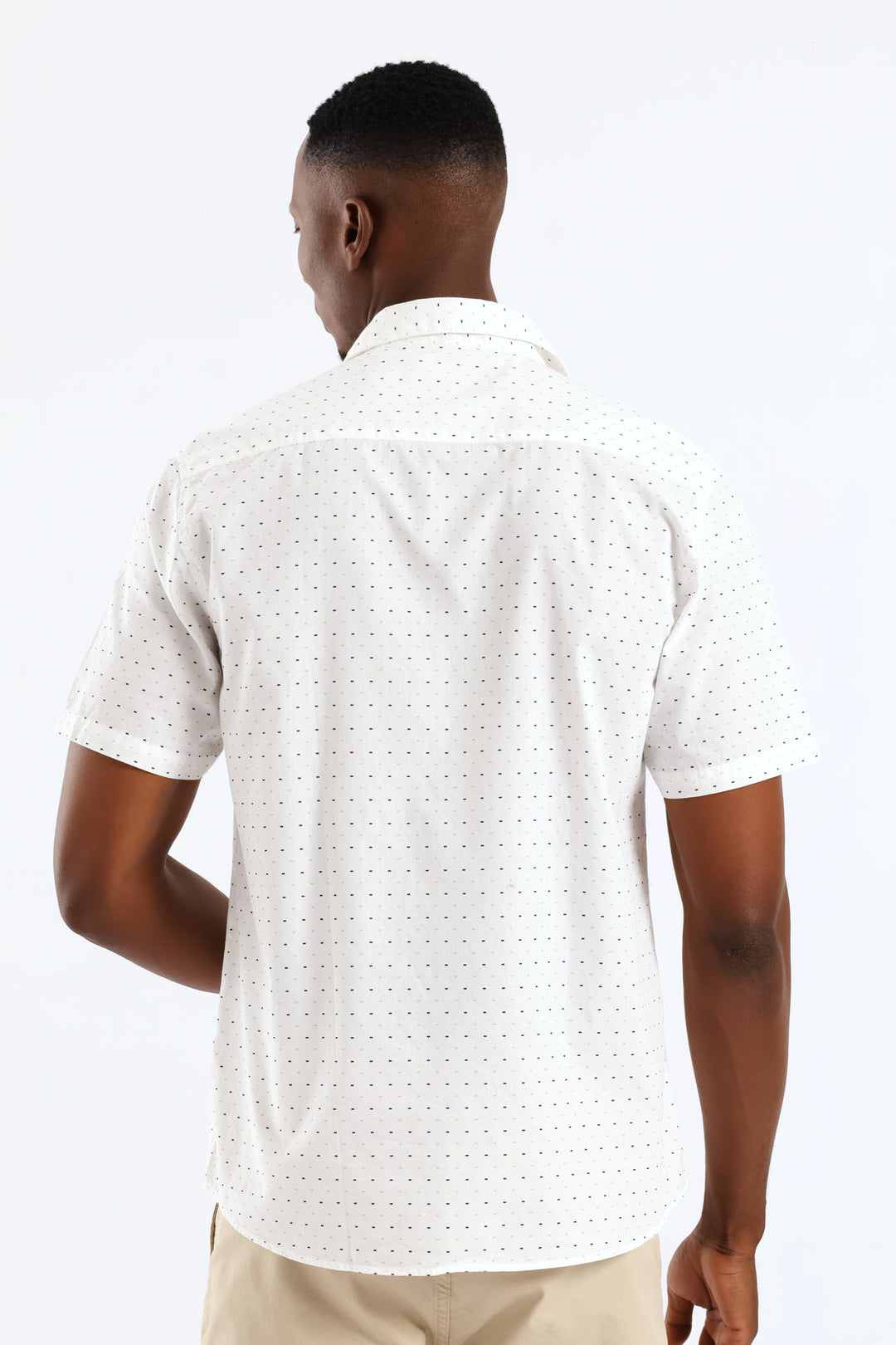 Dot Dash Regular Shirt - White