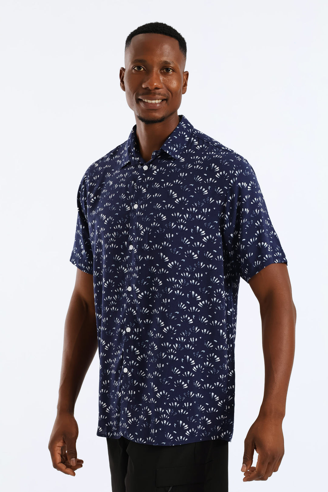 Shell Regular Shirt - Navy