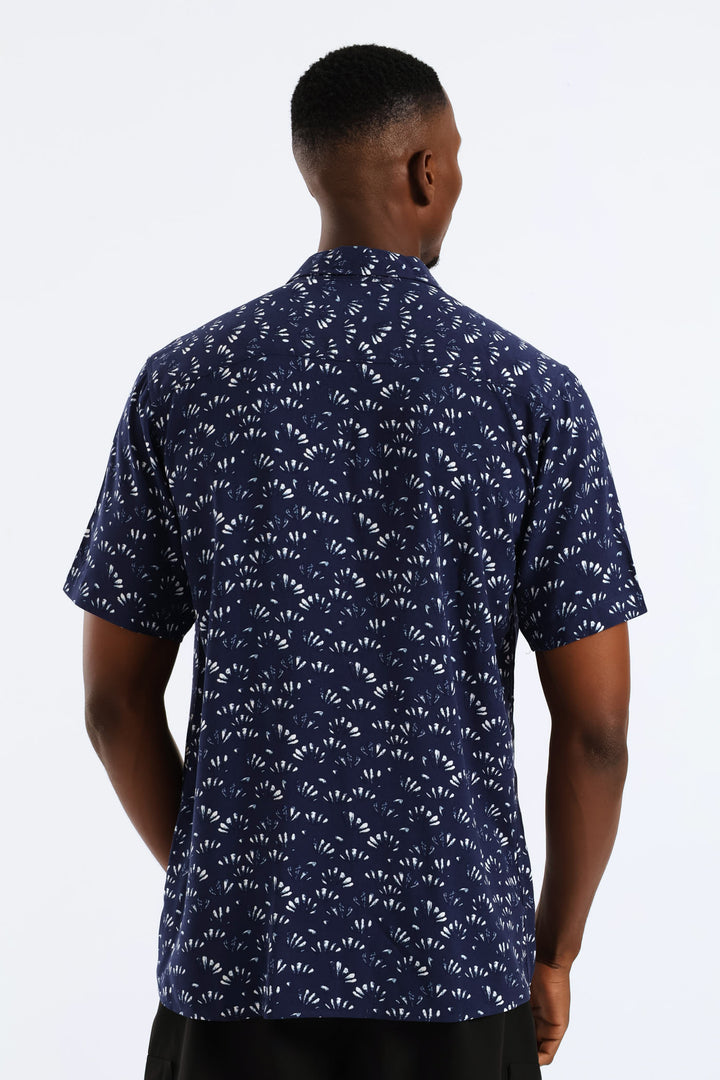 Shell Regular Shirt - Navy