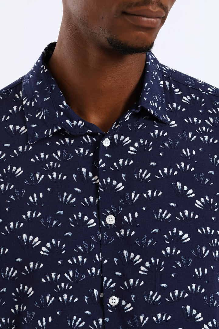 Shell Regular Shirt - Navy