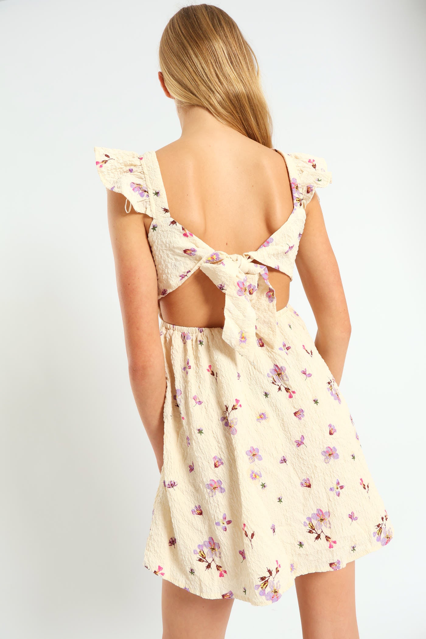 【CARAMEL】MISSOURI DRESS - CREAM FLORAL Cute Cream Floral Maxi Dress | Long Dresses For Women