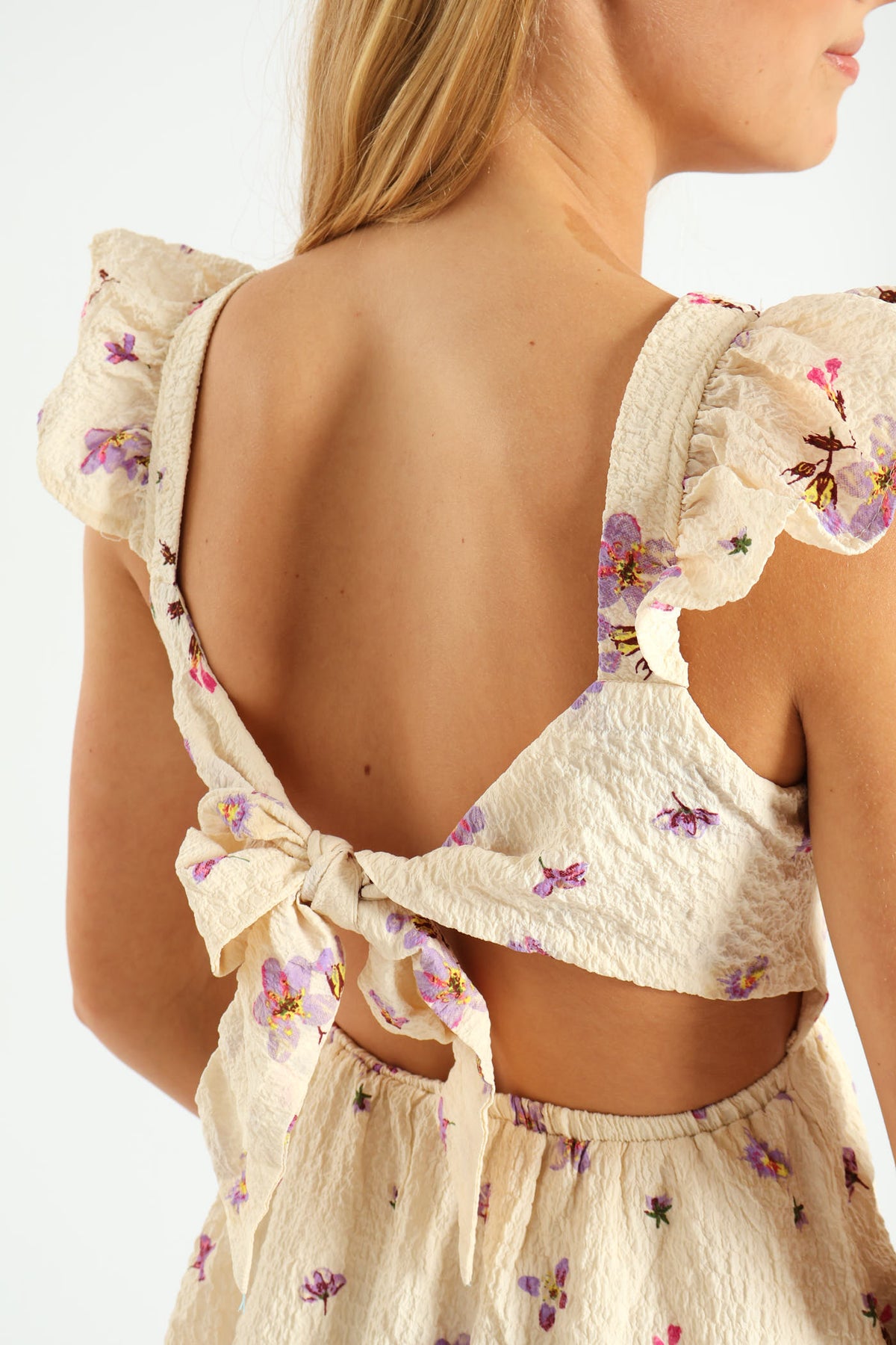 【CARAMEL】MISSOURI DRESS - CREAM FLORAL Cute Cream Floral Maxi Dress | Long Dresses For Women