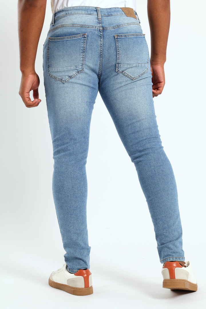 Ripped Super Skinny Jean - Light Wash