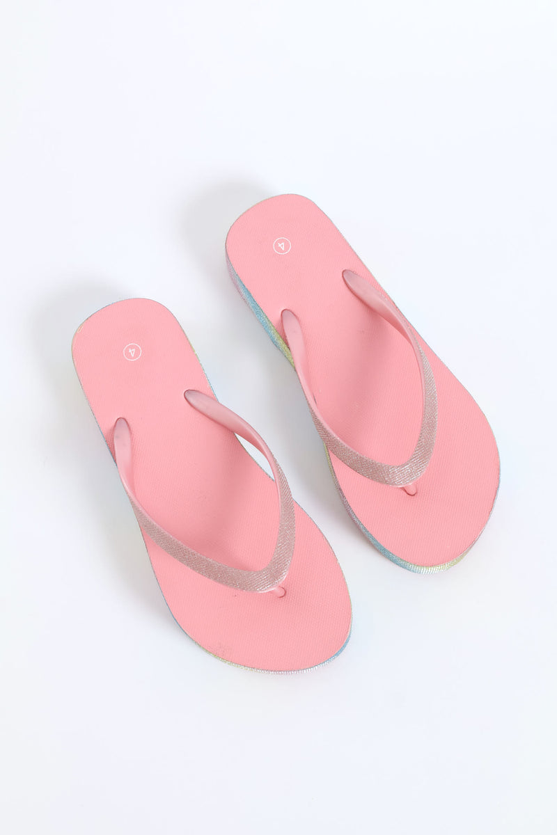 Girls Platform Flip Flop - Pink