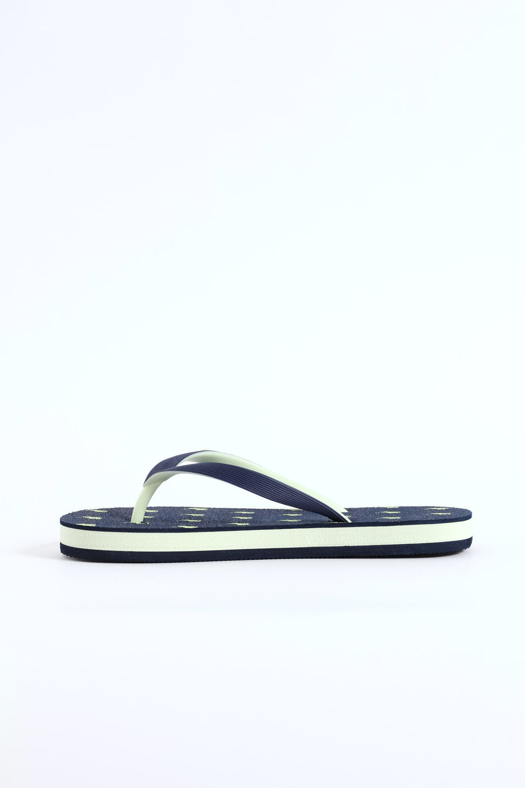 Boys Monogram Flip Flop - Navy