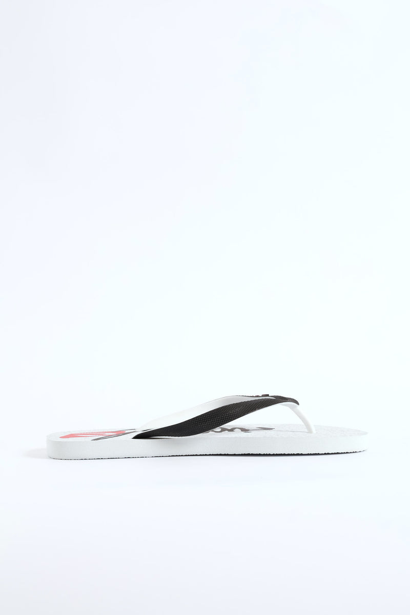 Archive Script Bloom Open Toe Flip Flop - White