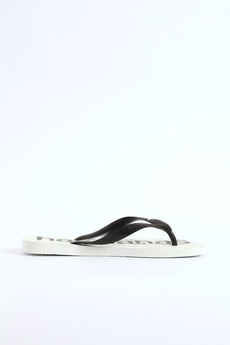 Top Logo Mania 2 Flip Flop - White/Black