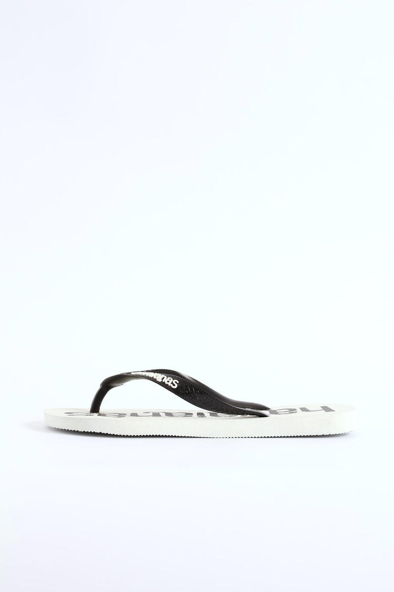 Top Logo Mania 2 Flip Flop - White/Black