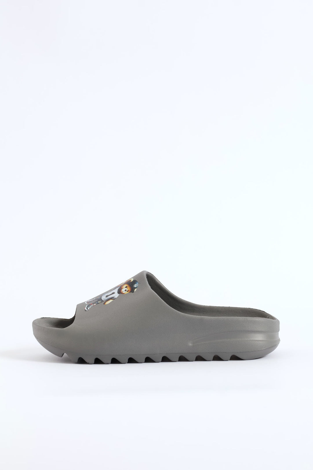Boys Bear Moulded Slide - Grey