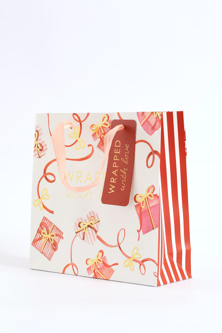 Wrapped With Love Gift Bag - Red