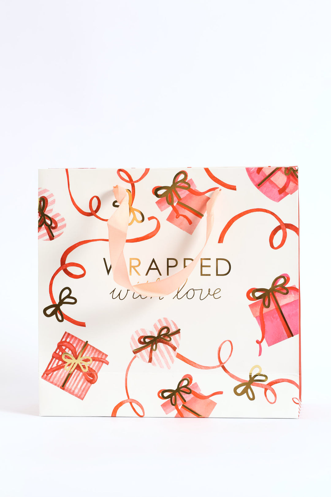 Wrapped With Love Gift Bag - Red