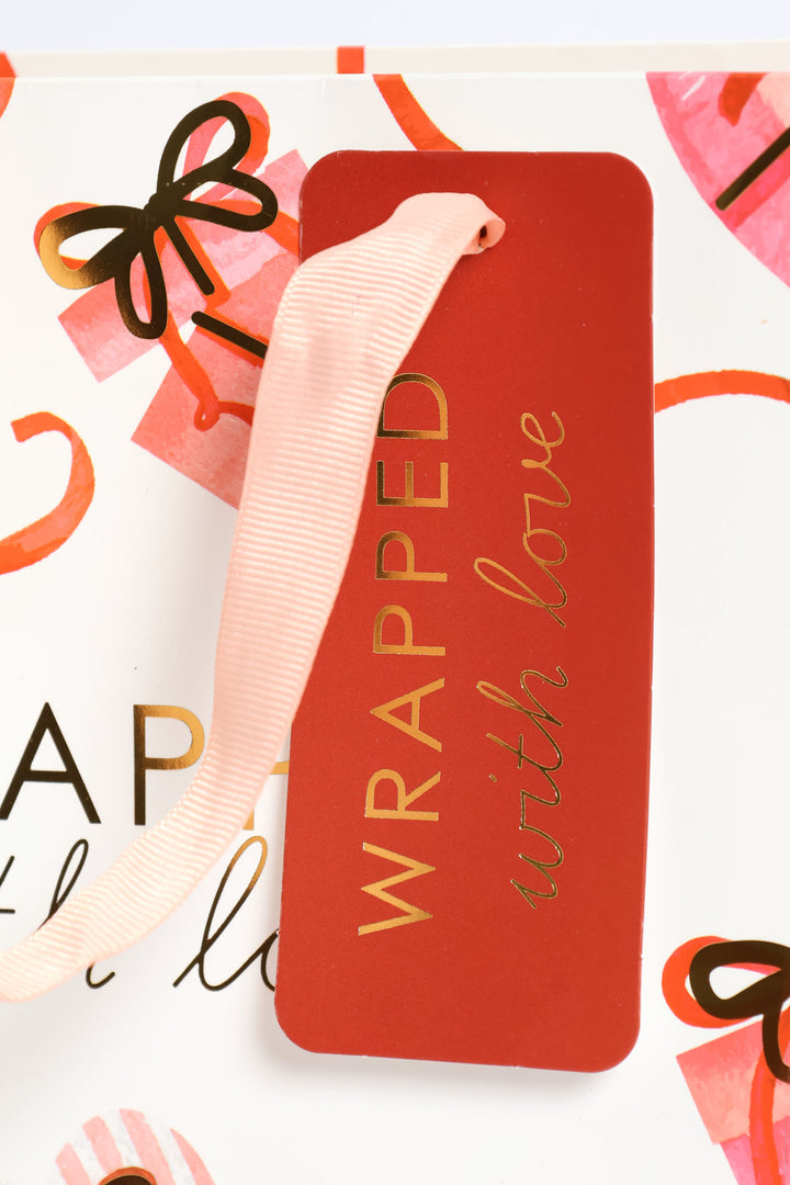 Wrapped With Love Gift Bag - Red