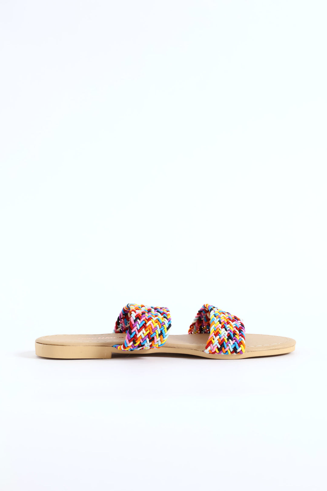 Girls Double Band Mule Sandal - Multi