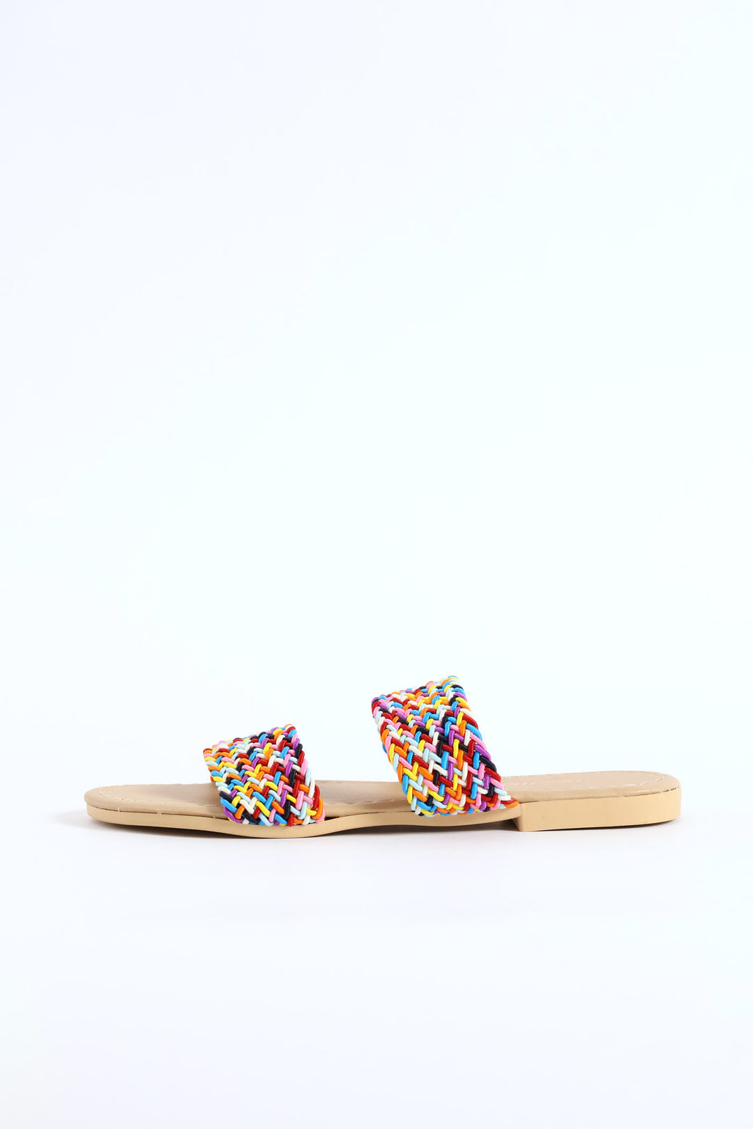 Girls Double Band Mule Sandal - Multi