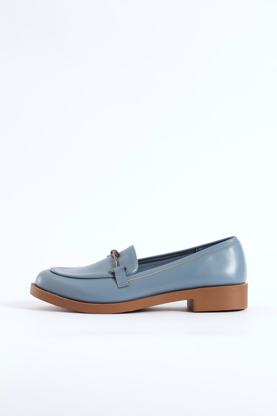 Knot Metal Trim Loafer - Duck Egg