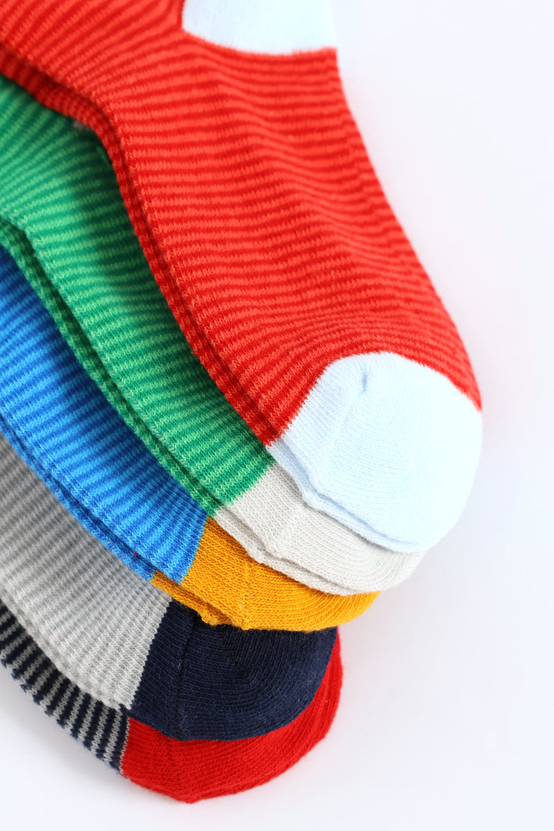 Pre-Boys 5 Pack Happi Anklet Socks - Multi