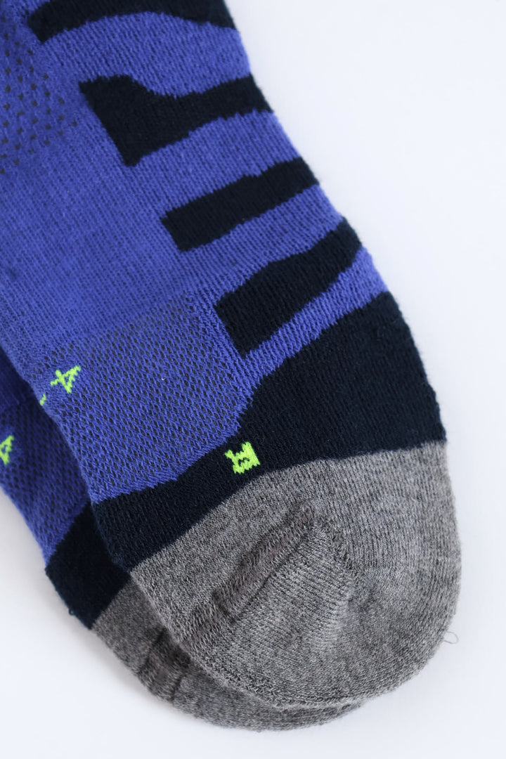 Performance Runner Socks - Blue