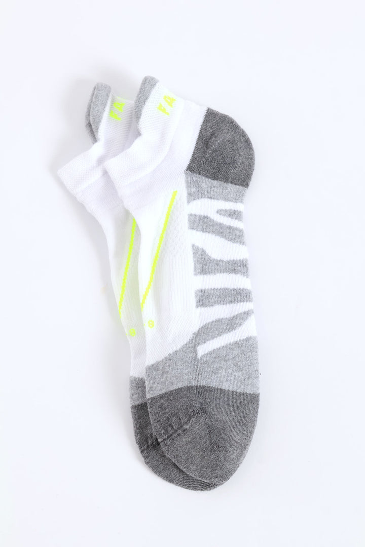 Performance Runner Socks - White