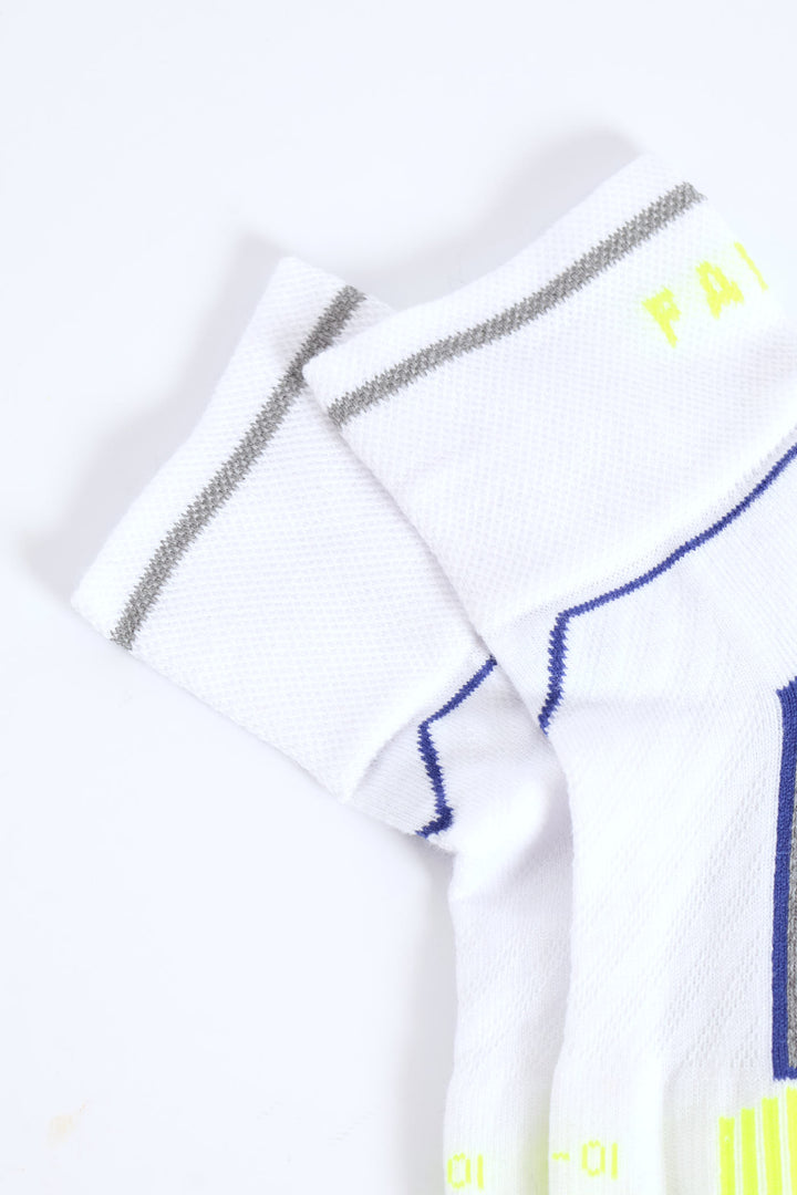 Reflective Runner Socks - White