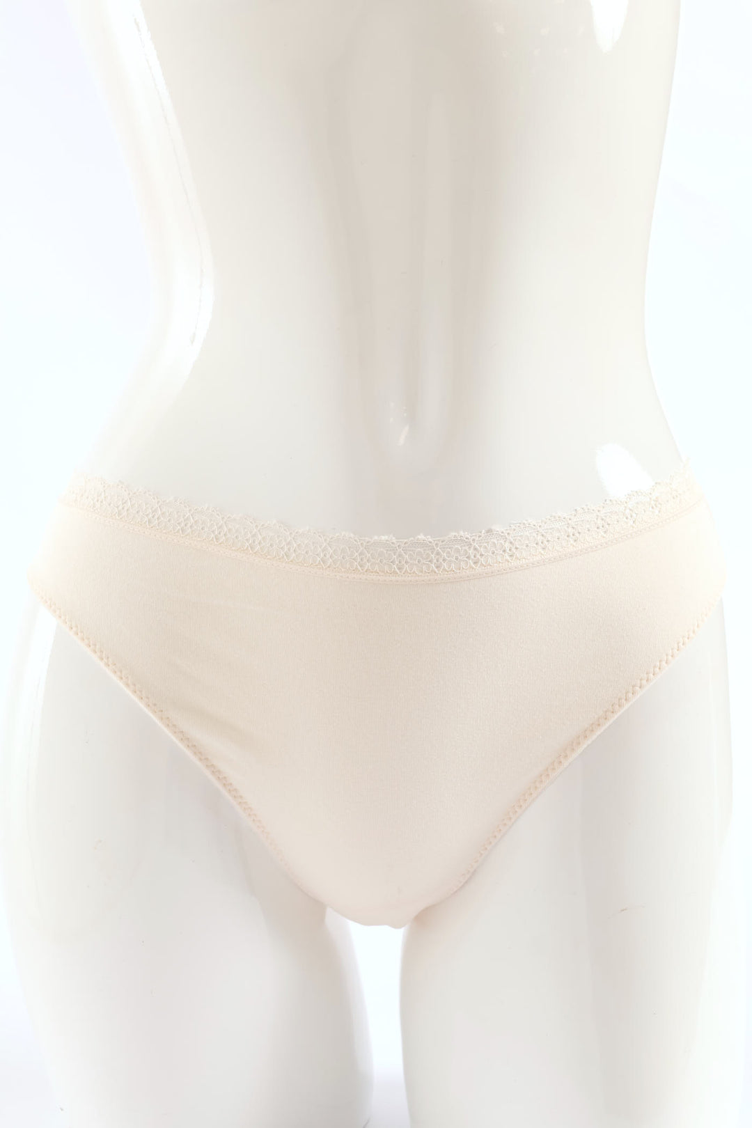 3 Pack Cotton Thong Panties - Powder Pink/Cream Melange/Navy