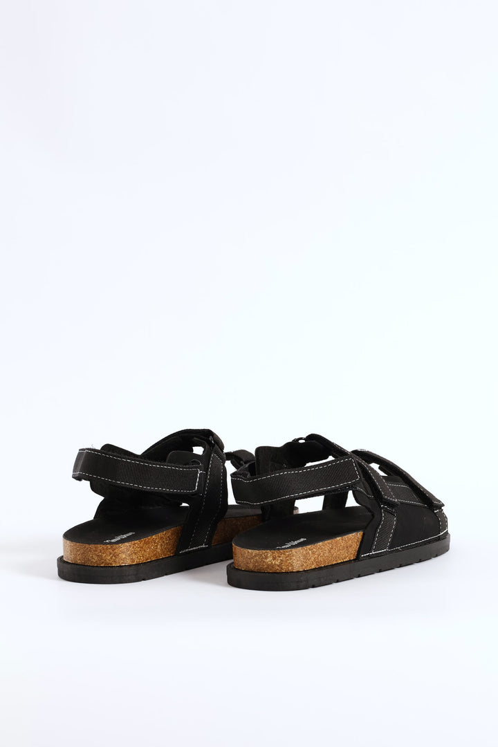 Boys Utility Health Sandal - Black
