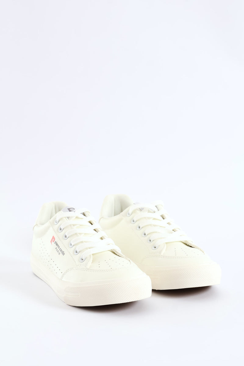 Euro Lace Up Sneaker - White