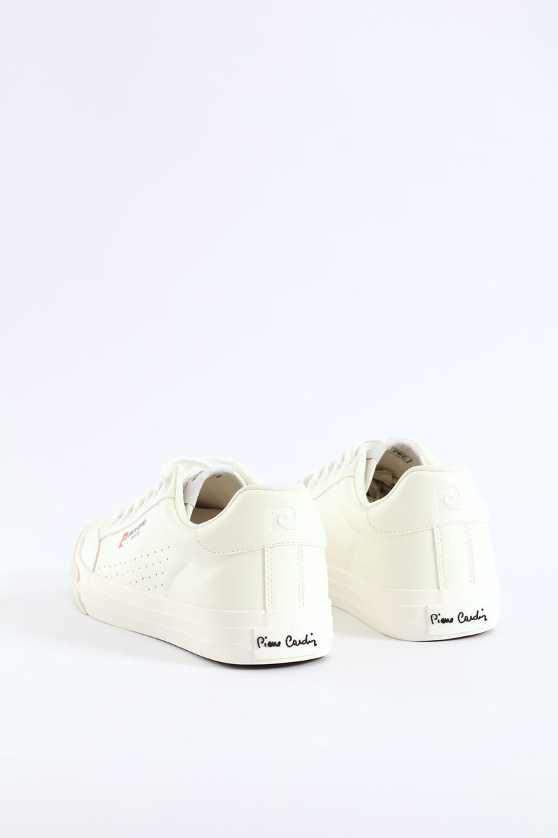 Euro Lace Up Sneaker - White