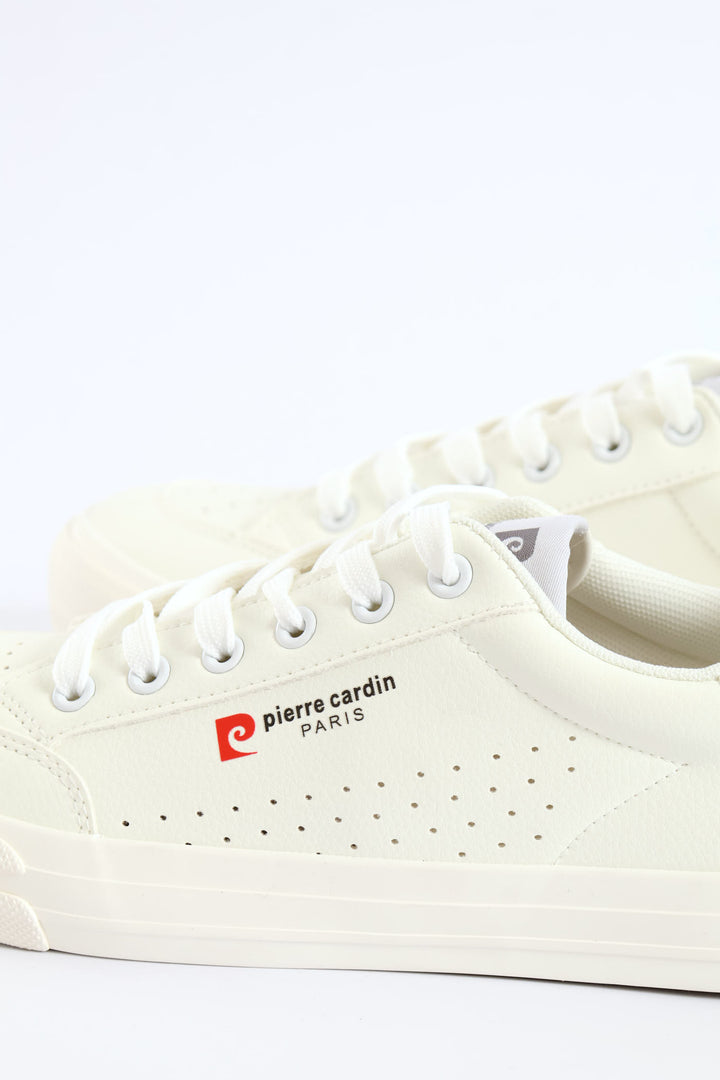 Euro Lace Up Sneaker - White