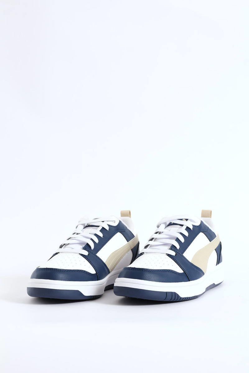 Rebound V6 Low Sneaker - White/Blue