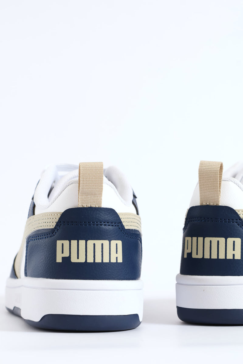 Rebound V6 Low Sneaker - White/Blue