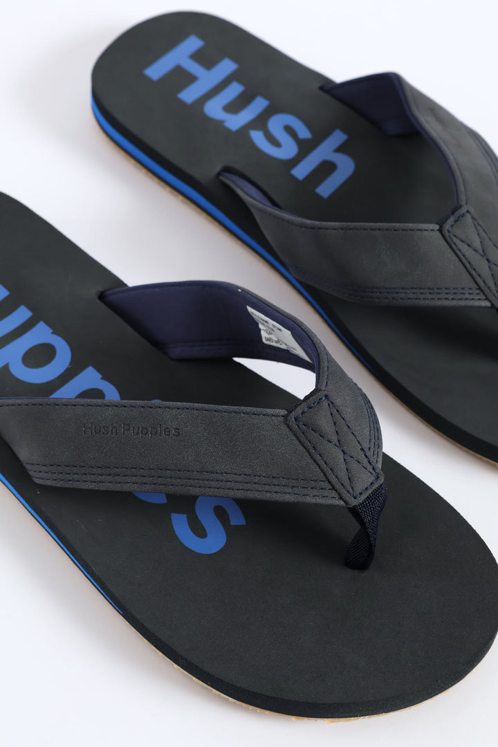 Stomp Wide Vamp Sandal - Navy