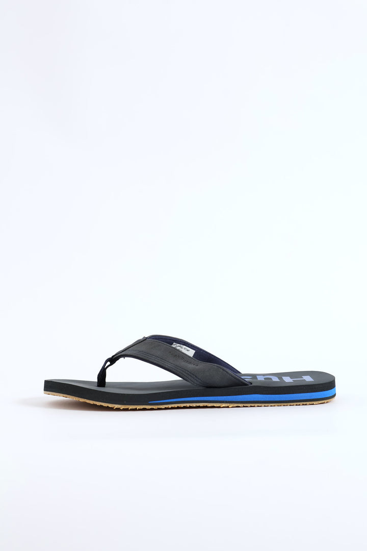 Stomp Wide Vamp Sandal - Navy