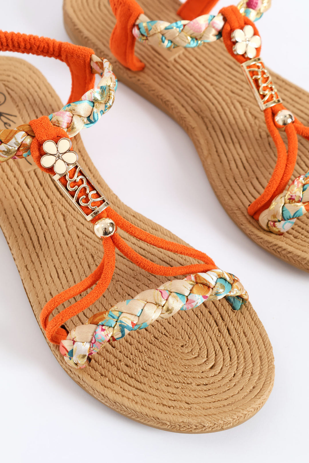 Flower Trim Multistrap Sandal - Multi
