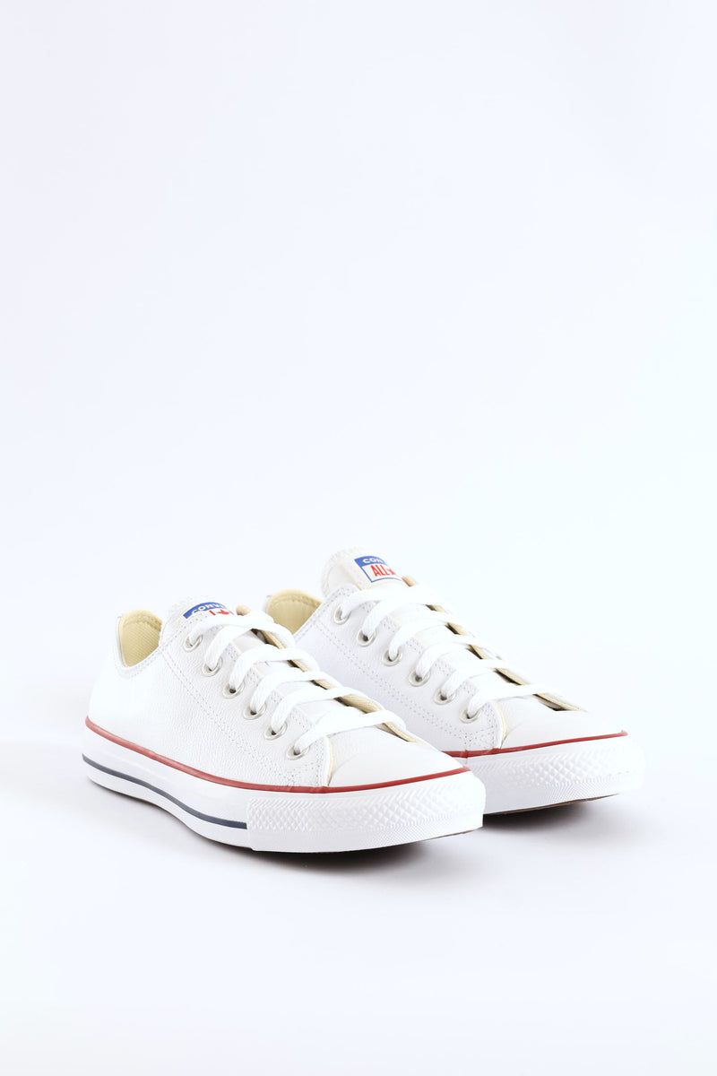 All Star Leather Lo Sneaker - White