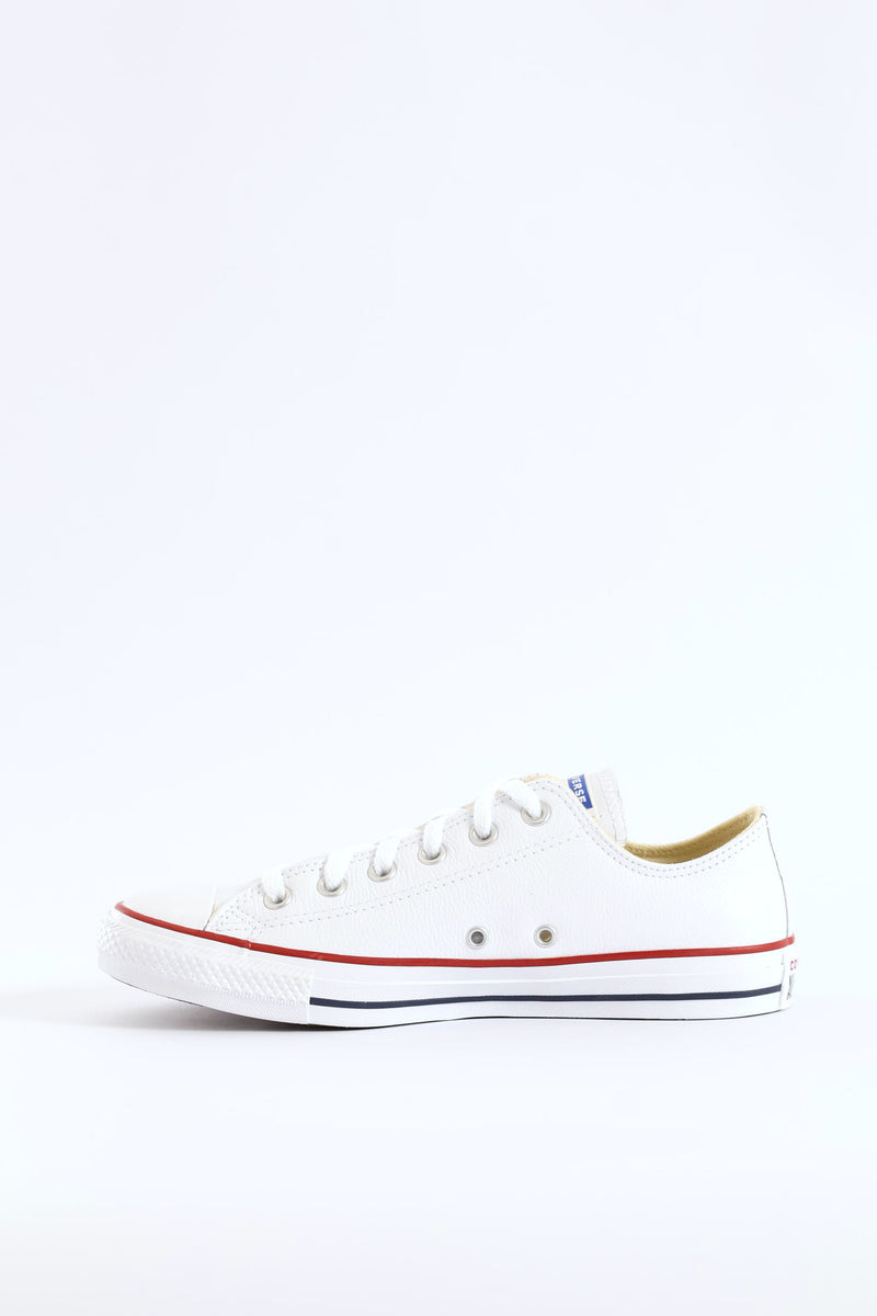 All Star Leather Lo Sneaker - White