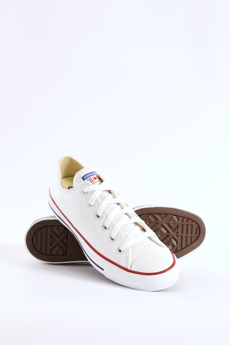 All Star Leather Lo Sneaker - White