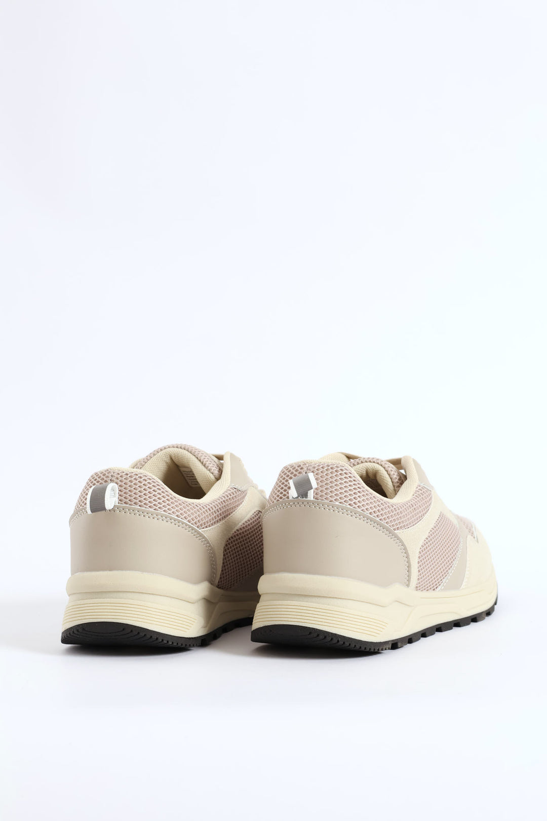 Multi Panelled Smart Casual Sneaker - Beige