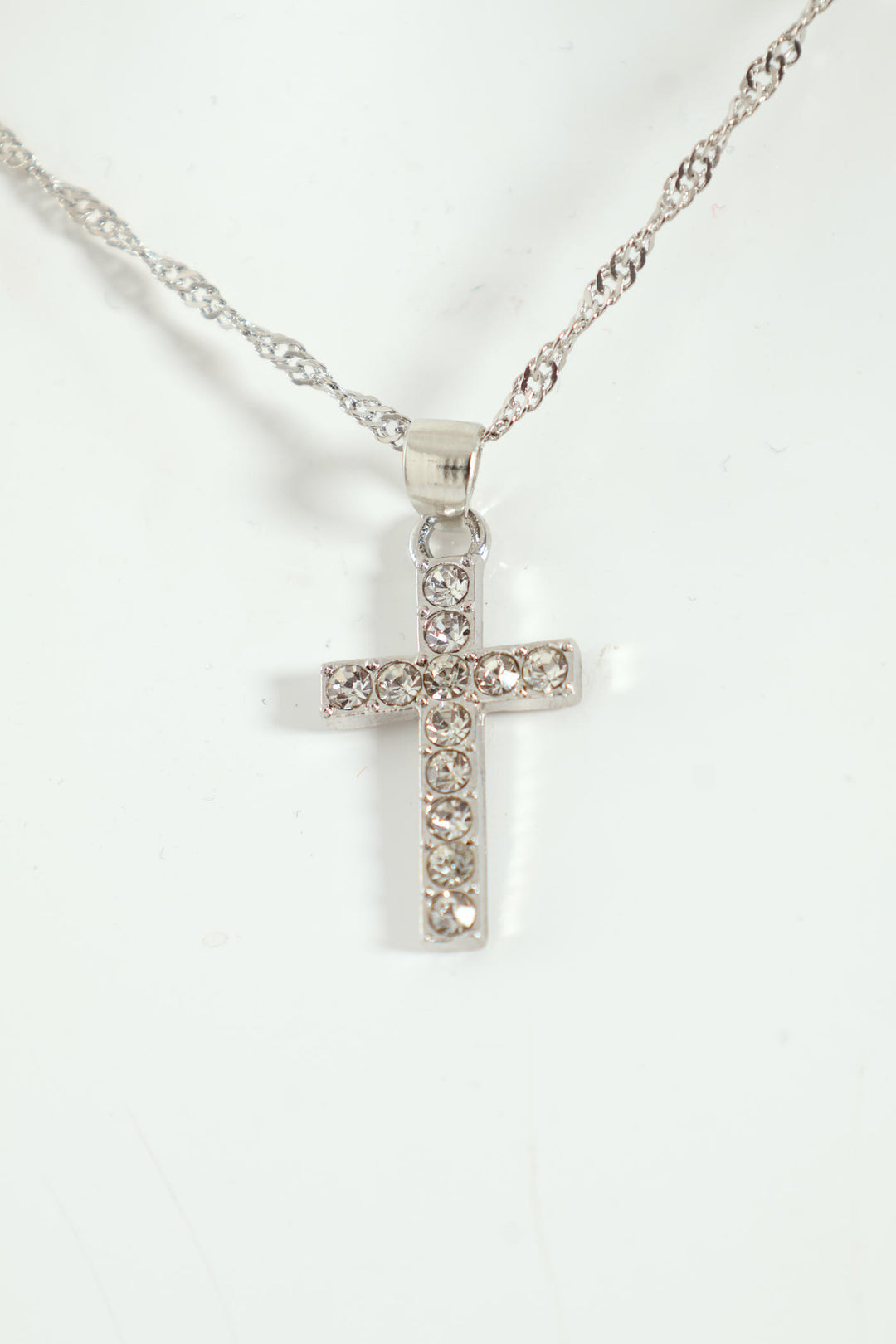 Pendant Cross Necklace - Silver