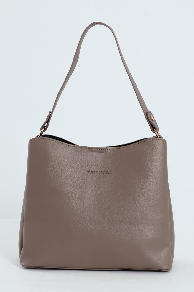 Leah Bucket Bag - Grey