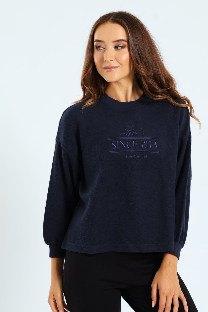 Leo 2.0 Crew Top - Navy