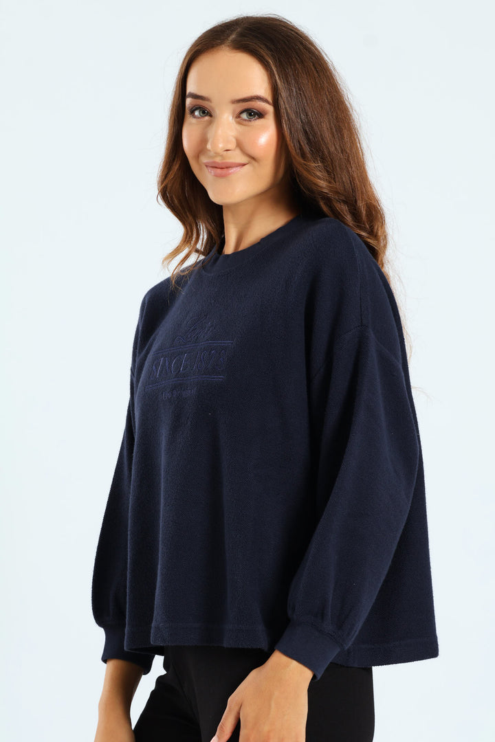 Leo 2.0 Crew Top - Navy