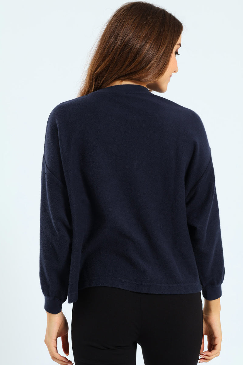 Leo 2.0 Crew Top - Navy