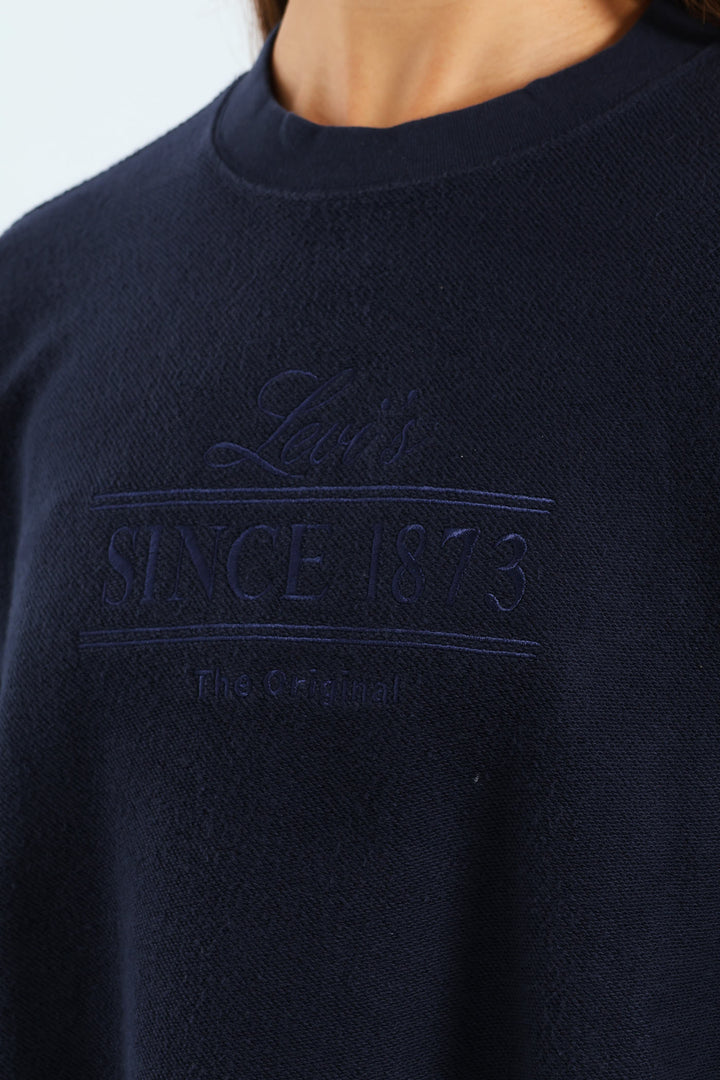 Leo 2.0 Crew Top - Navy