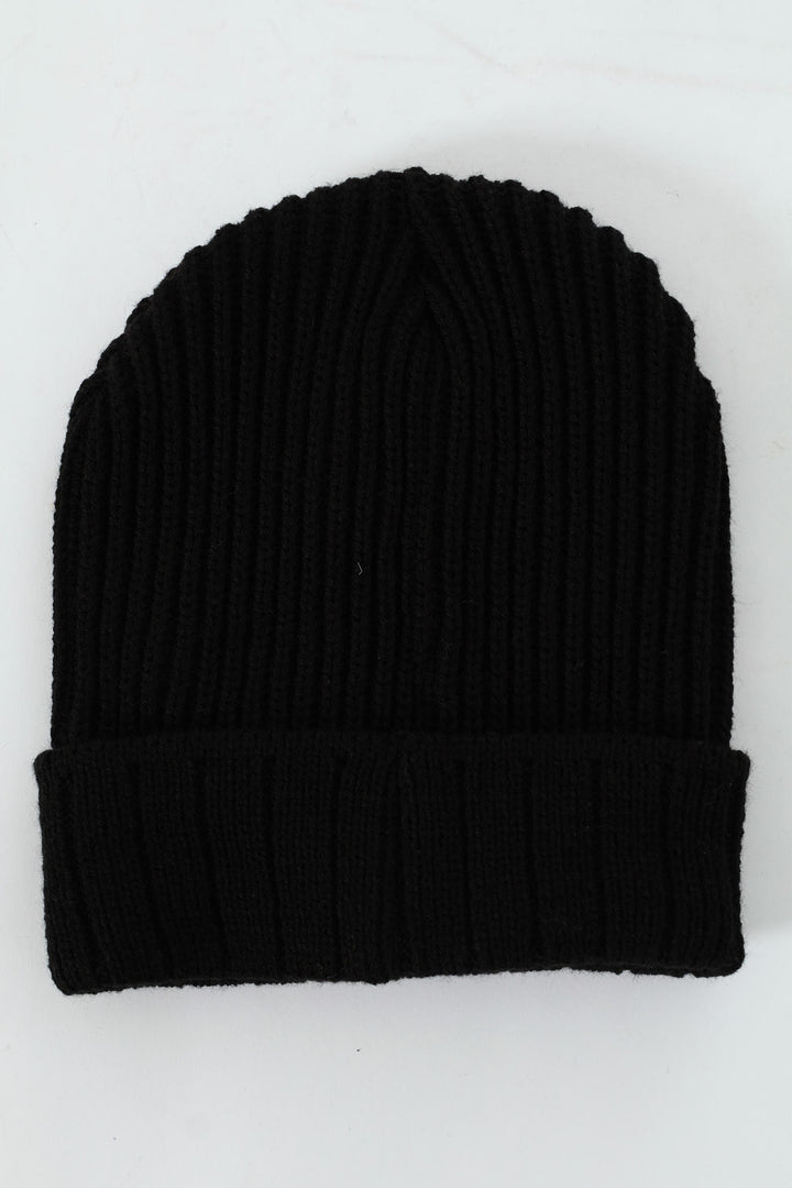 Authentic Rib Beanie - Black