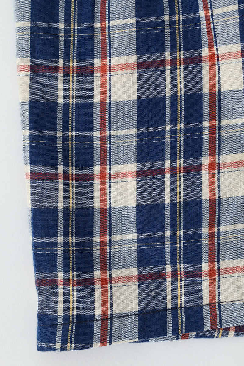 Single Fashion Check Woven Boxer - Red