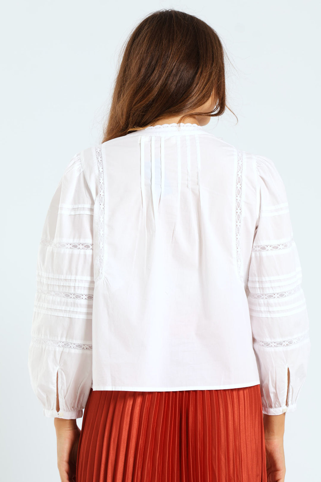 Mandy Long Sleeve Blouse - Bright White