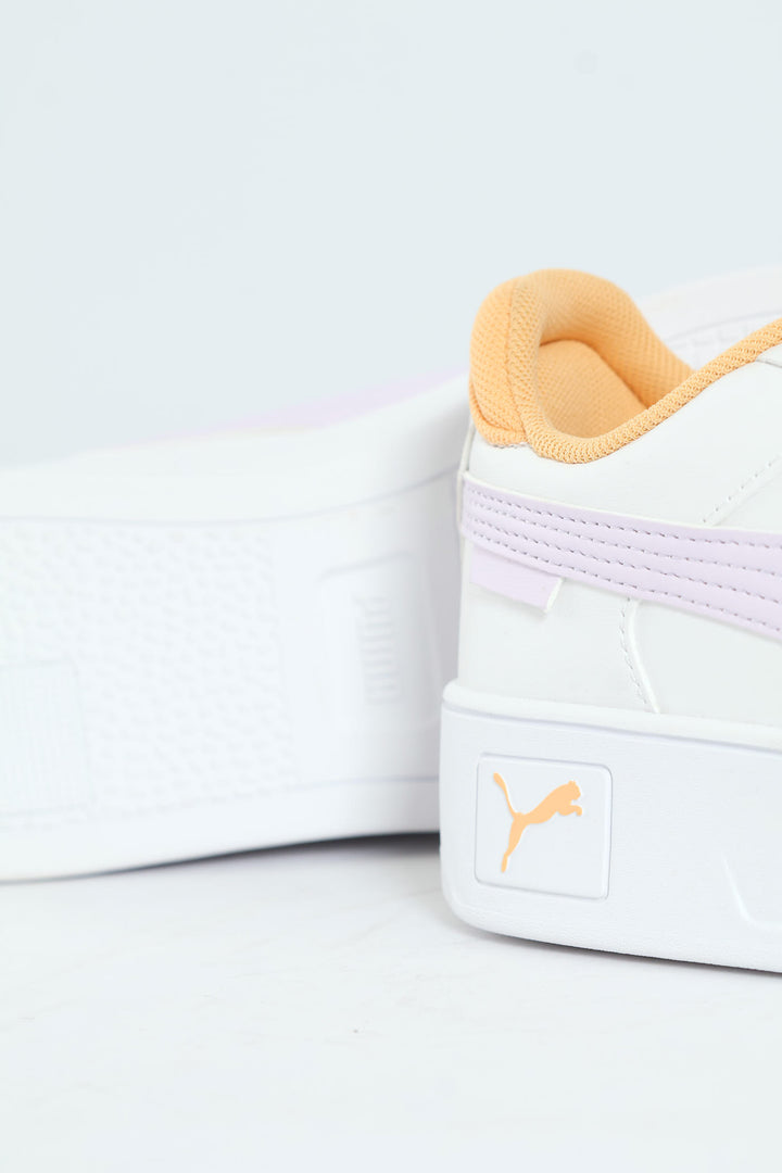 Girls Carina Street Lacey Sneaker - Lilac